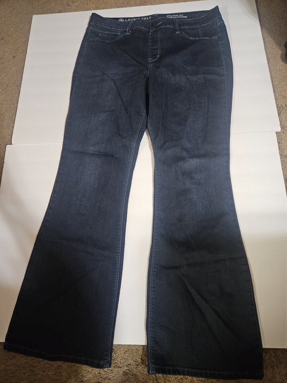 Laurie Felt Womens Silky Bootcut Jeans L
